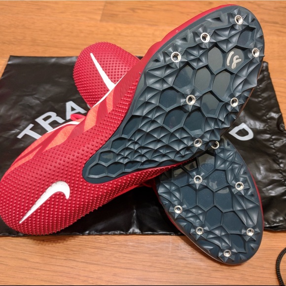 New Nike Zoom Rival S9 NO Spikes Bright Red Sz 12.5 - Picture 4 of 5